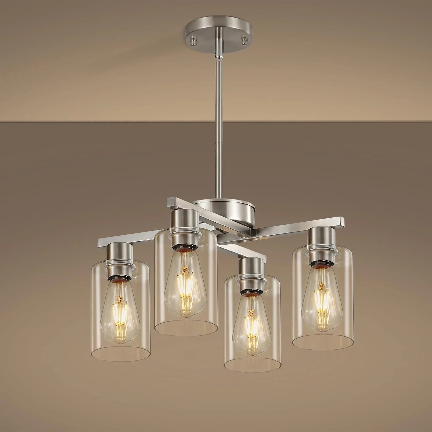 New Arrivals 4-Light Black Modern Farmhouse Chandelier - Image 4