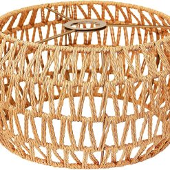 Alternative view of LUCORUSC Hanging Light Lamp Shades Boho Rattan Lamp Shades bifanuoyard