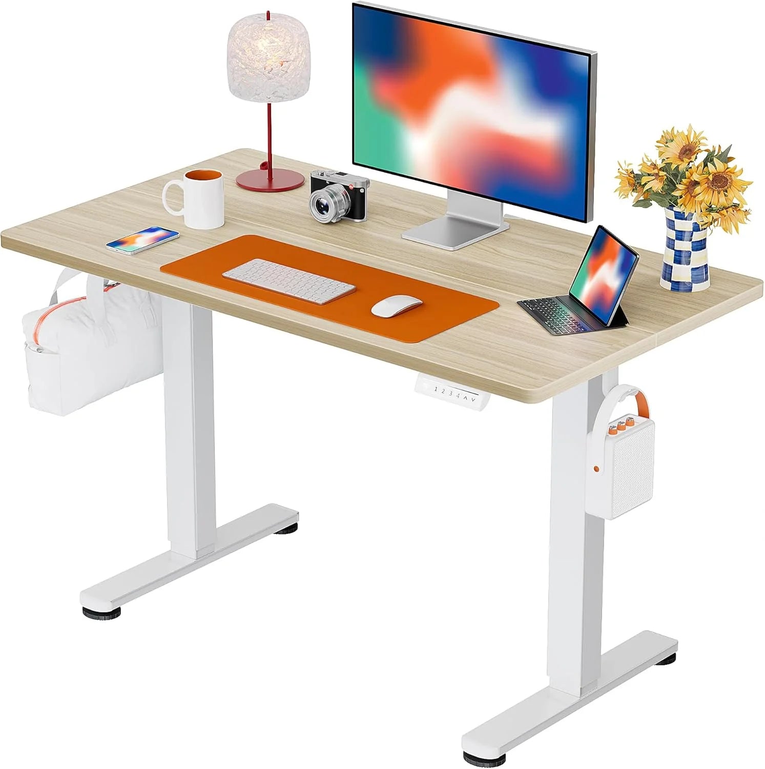 New Arrivals Height Adjustable Electric Standing Desk, 48 x 24 Inches Sit Stand up Desk - Image 28