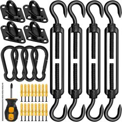 New Arrivals Shade Sail Hardware Kit 6 Inch for Rectangle & Triangle Shade Sail Install
