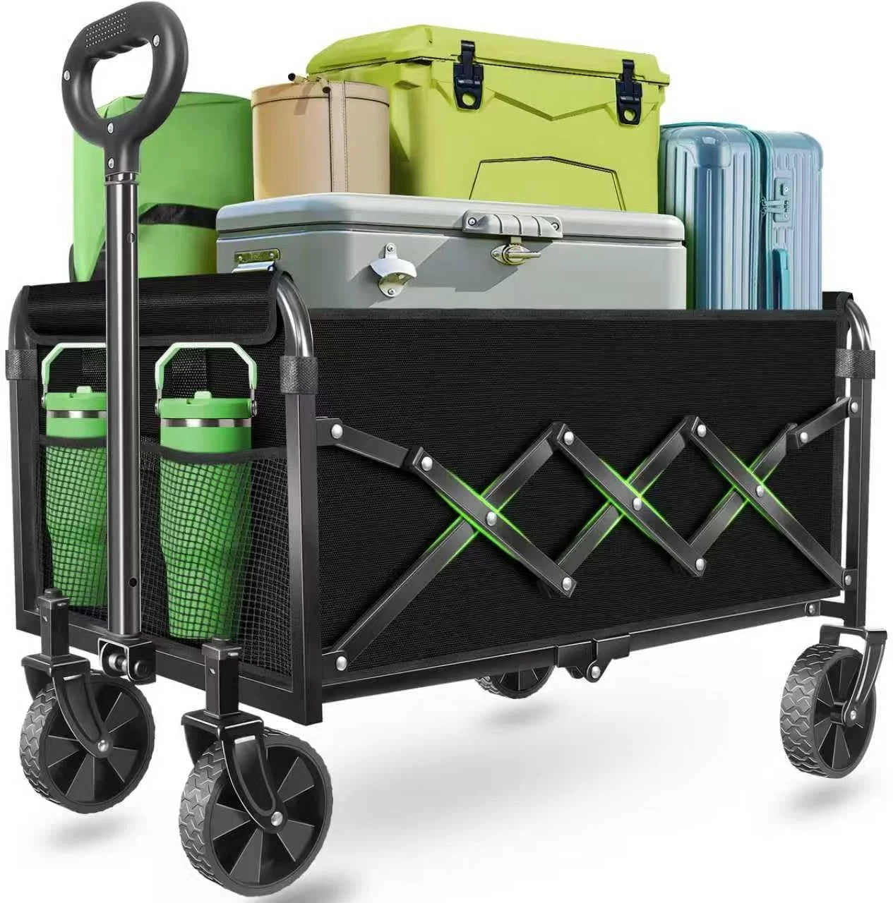 Collapsible Wagons Carts Foldable, 500LBS Heavy Duty Wagon Cart Foldable - Image 6