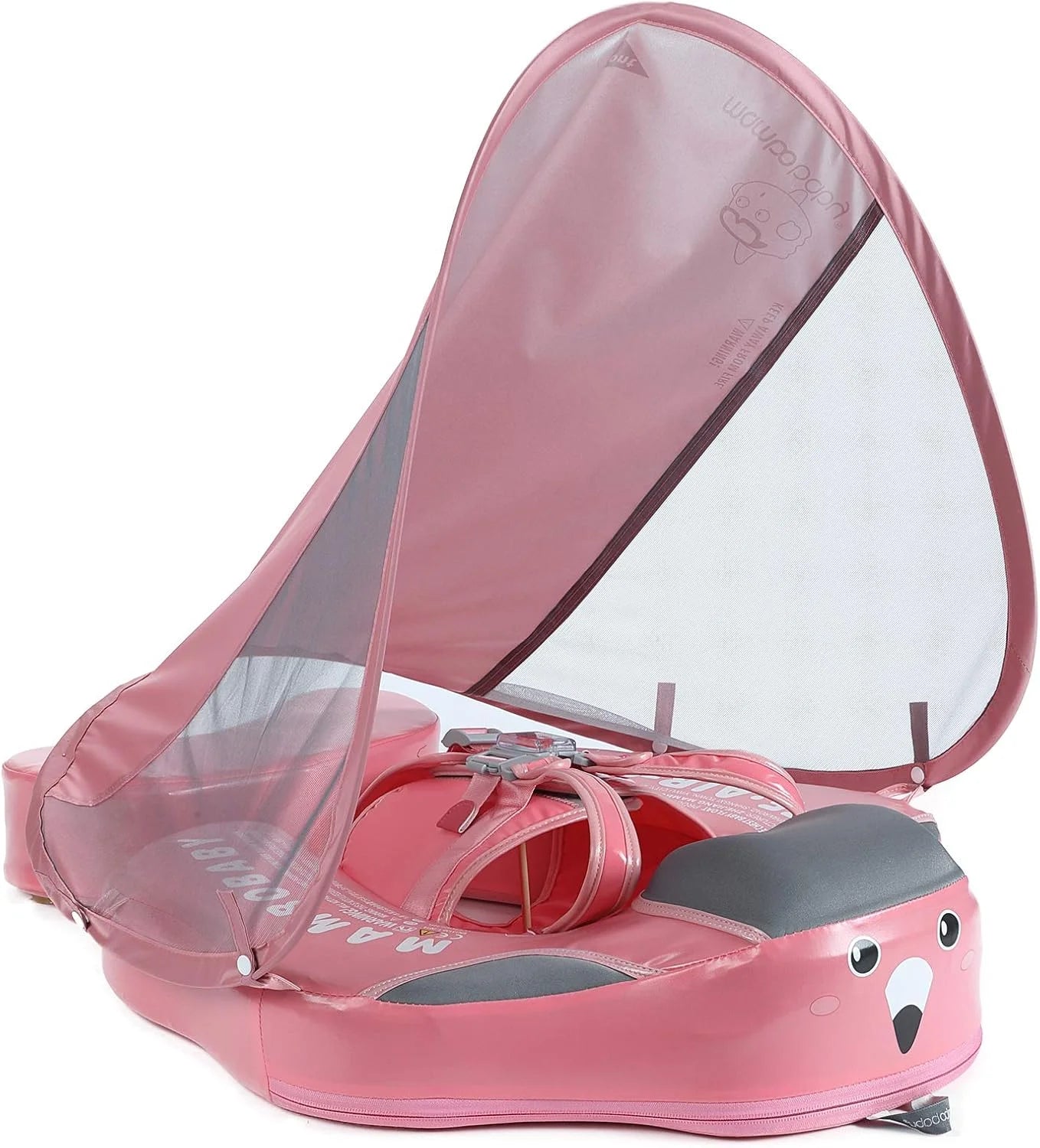 Mambobaby Float Self-Inflating Baby Pool Floats Hammock with Canopy, Compressible Folding Baby Floating Bed bifanuoyard - Image 3