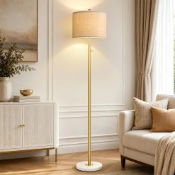 Nintiue Dimmable Gold Floor Lamp bifanuoyard