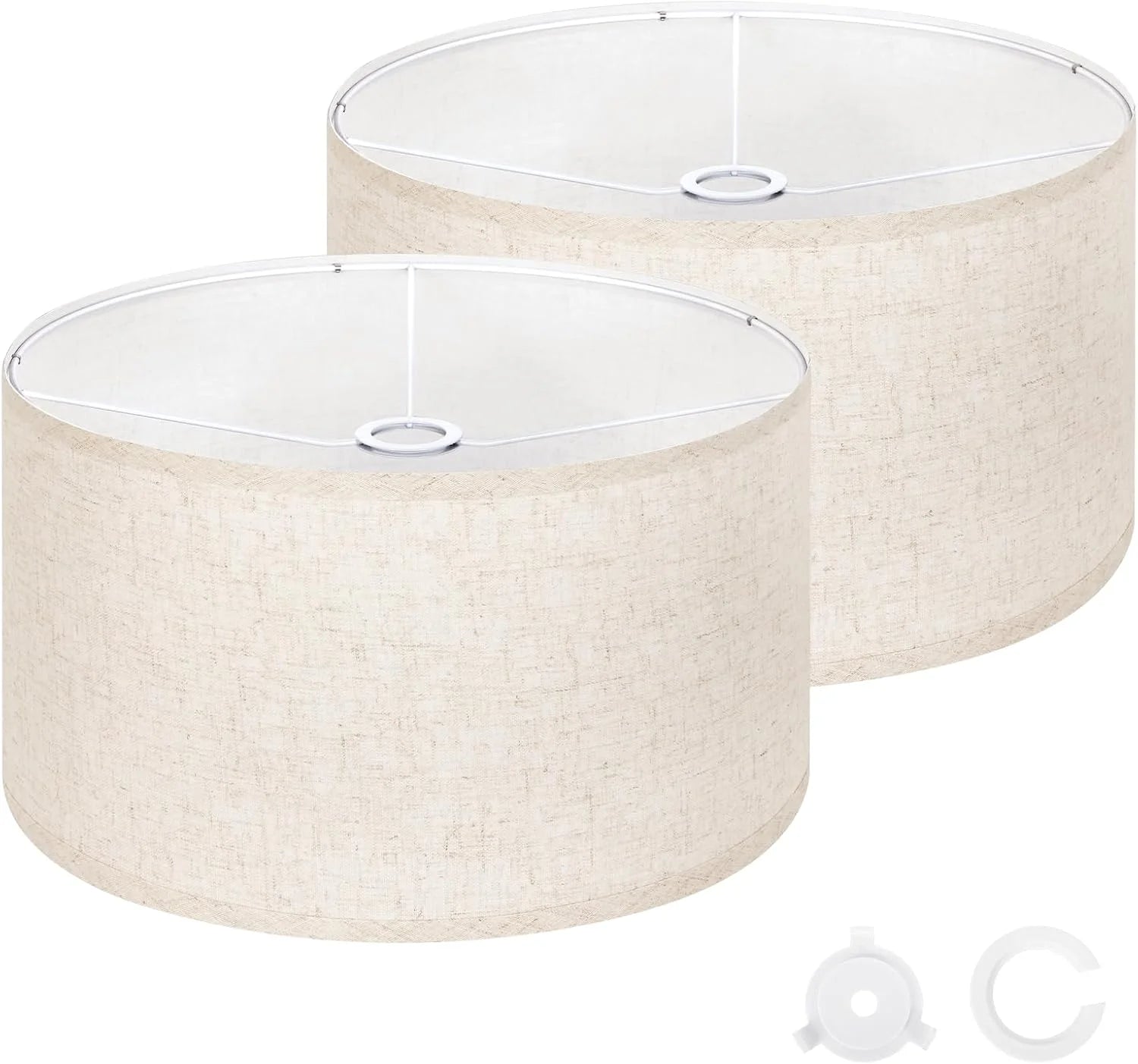 New Arrivals Beige Large Drum Lamp Shades for Floor Lamp - Image 3