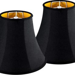 Alternative view of New Arrivals White Bell Lamp Shades Set of 2 Medium Shade 6.7“Top x 13“Bottom x 10“High(Spider) Traditional Lampshade
