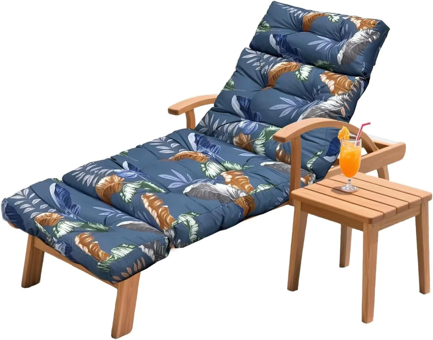 HCyopin Outdoor Chaise Lounge Chair Cushion 75.1 x 23.6 x 4.7in, Waterproof Replacement Cotton Patio Thickened Pool Lounge Chair Cushion - Image 4