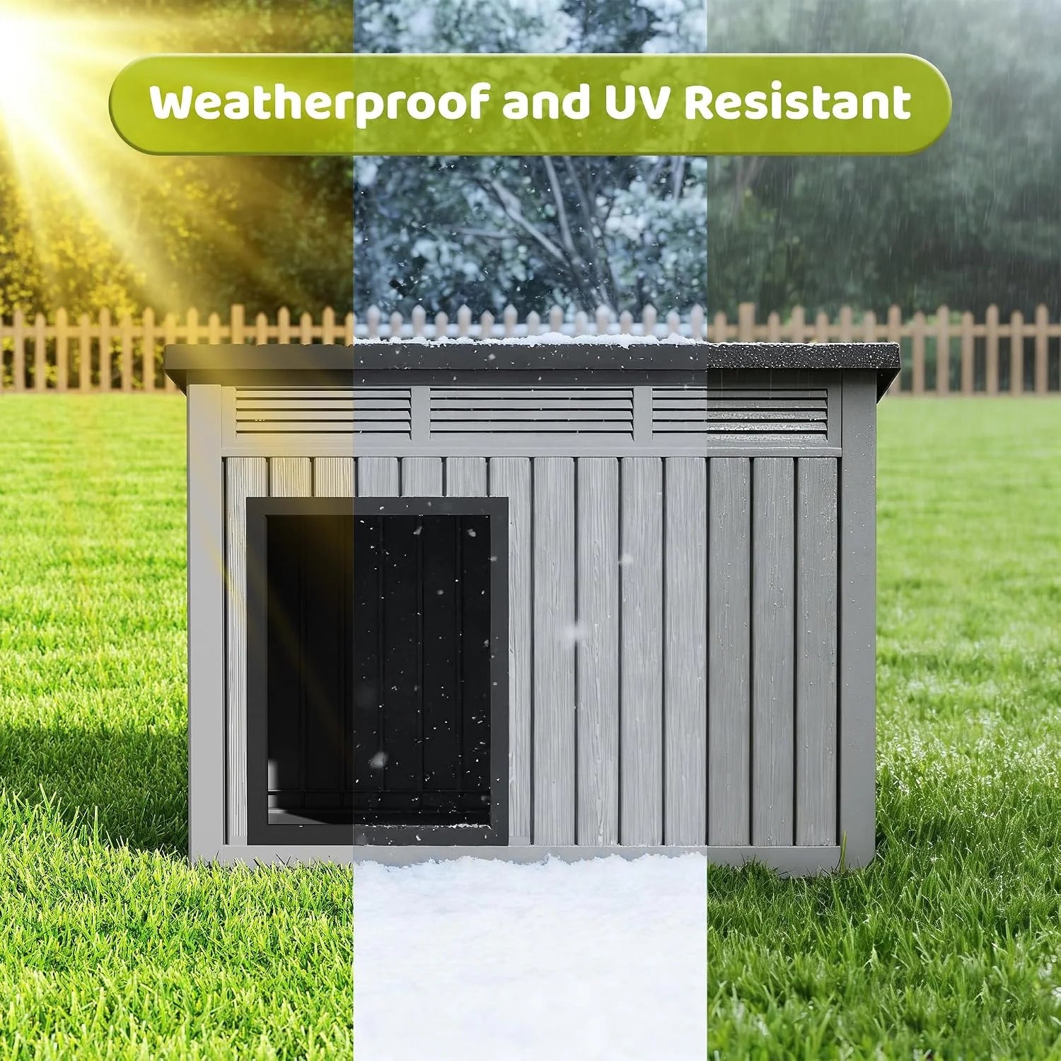 New Arrivals Outdoor Indoor Dog House for Small to Medium Dogs – Waterproof Design - Image 3