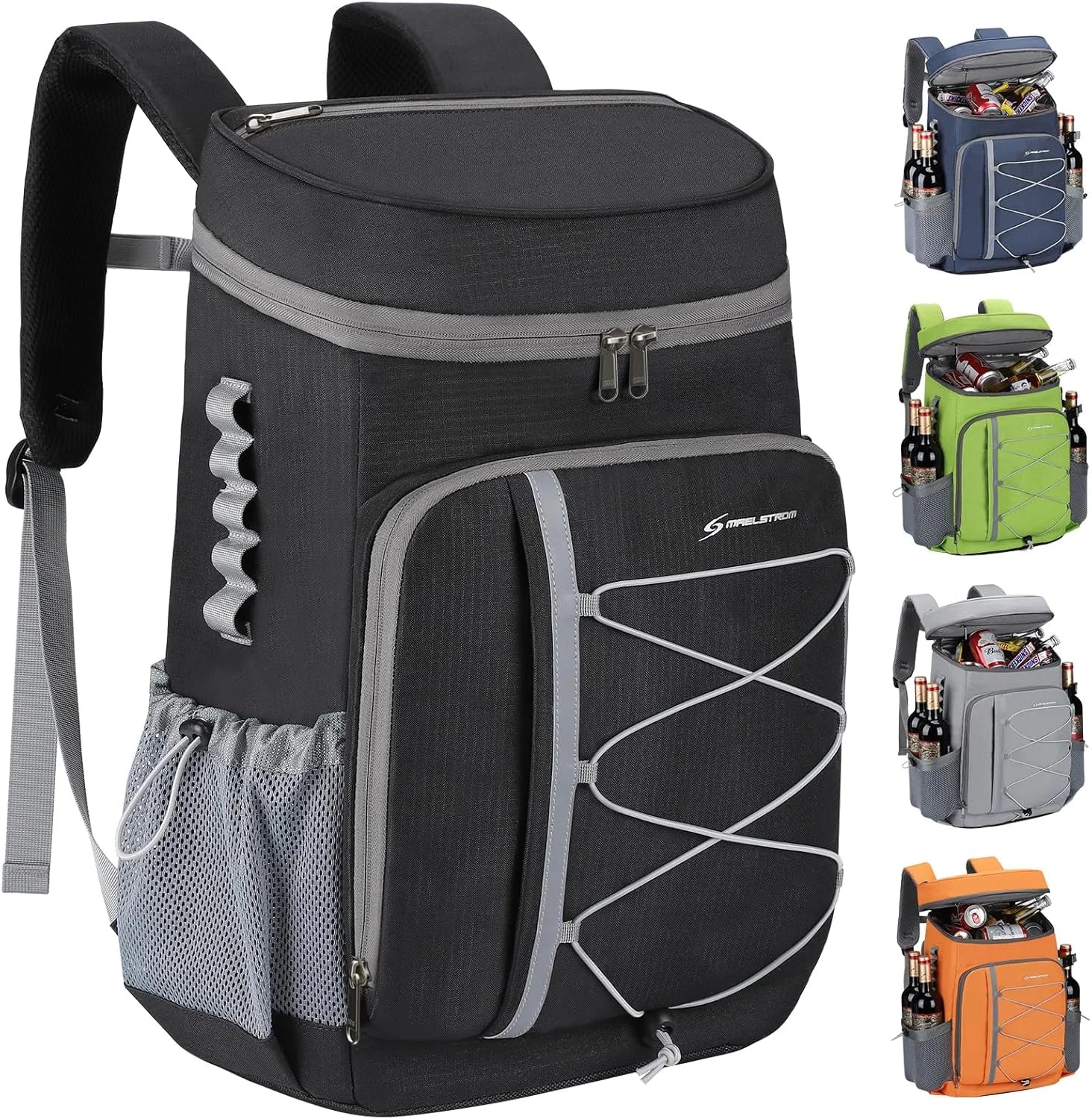 Maelstrom 35/50Can Insulated Cooler Backpack, Leakproof Soft Lunch Ice Bag