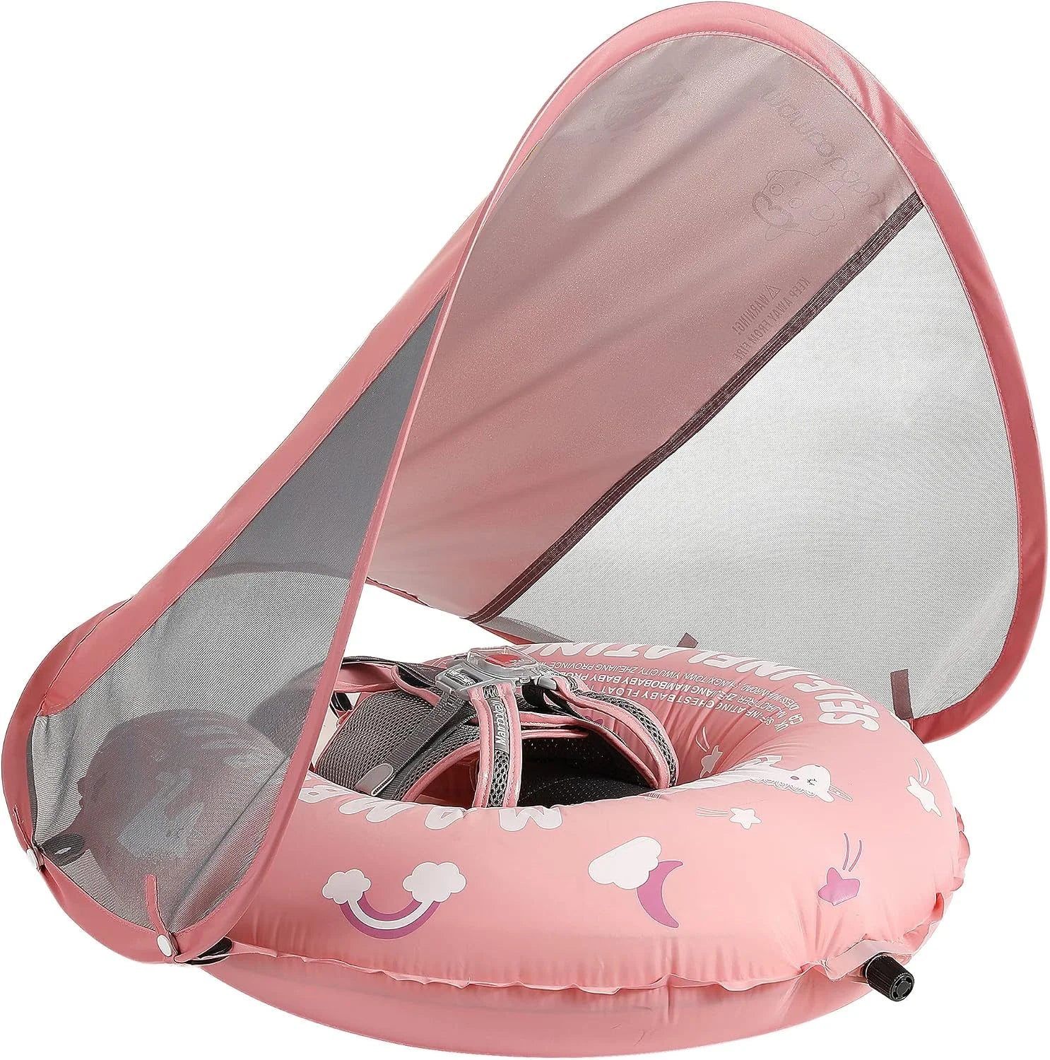 Mambobaby Float Self-Inflating Baby Pool Floats Hammock with Canopy, Compressible Folding Baby Floating Bed bifanuoyard - Image 15