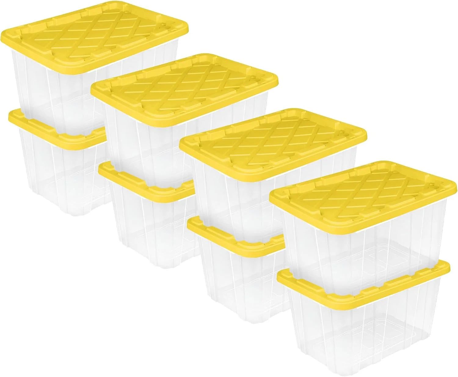 Sterilite 4-Pack 27 Gallon Industrial Storage Tote, Heavy-Duty Plastic Bins bifanuoyard - Image 8