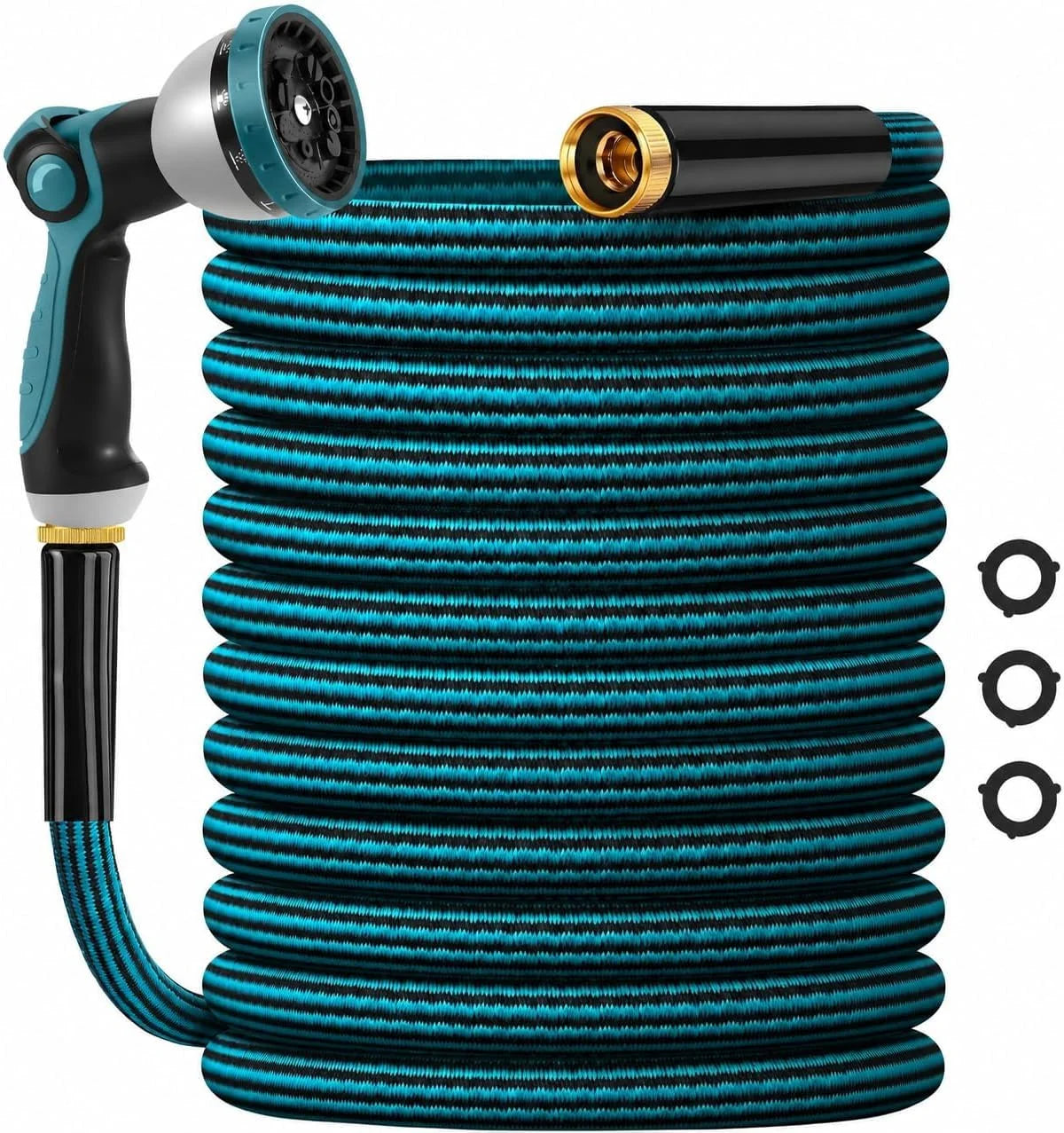 New Arrivals Hose 50FT, Non-Expanding Water Hose Ultra Lightweight With Nozzle " For Garden Watering - Image 2