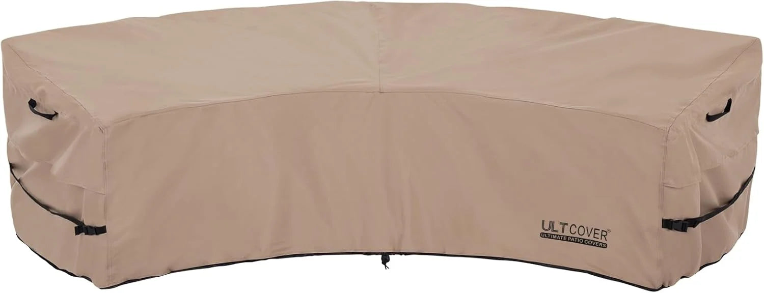 ULTCOVER Patio L-Shaped Left Facing Sofa Cover Waterproof for 6-Seater Outdoor Sectional Furniture Couch 85" (Left Side) x 110" - Image 2