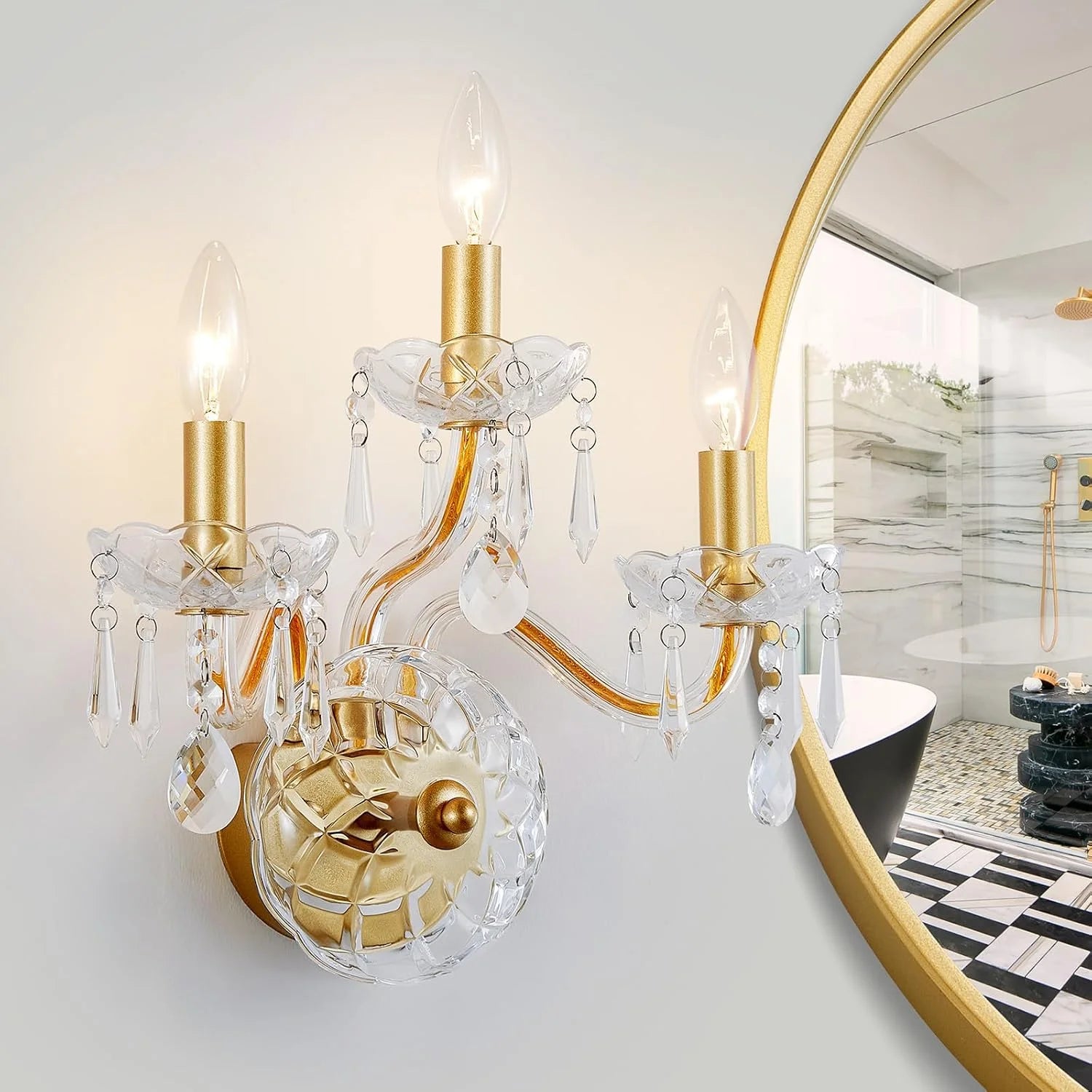 New Arrivals 5-Light Crystal Candle Chandelier Pendant Ceiling Light Modern Lighting Fixture for Bedroom Hallway Bar Kitchen - Image 13