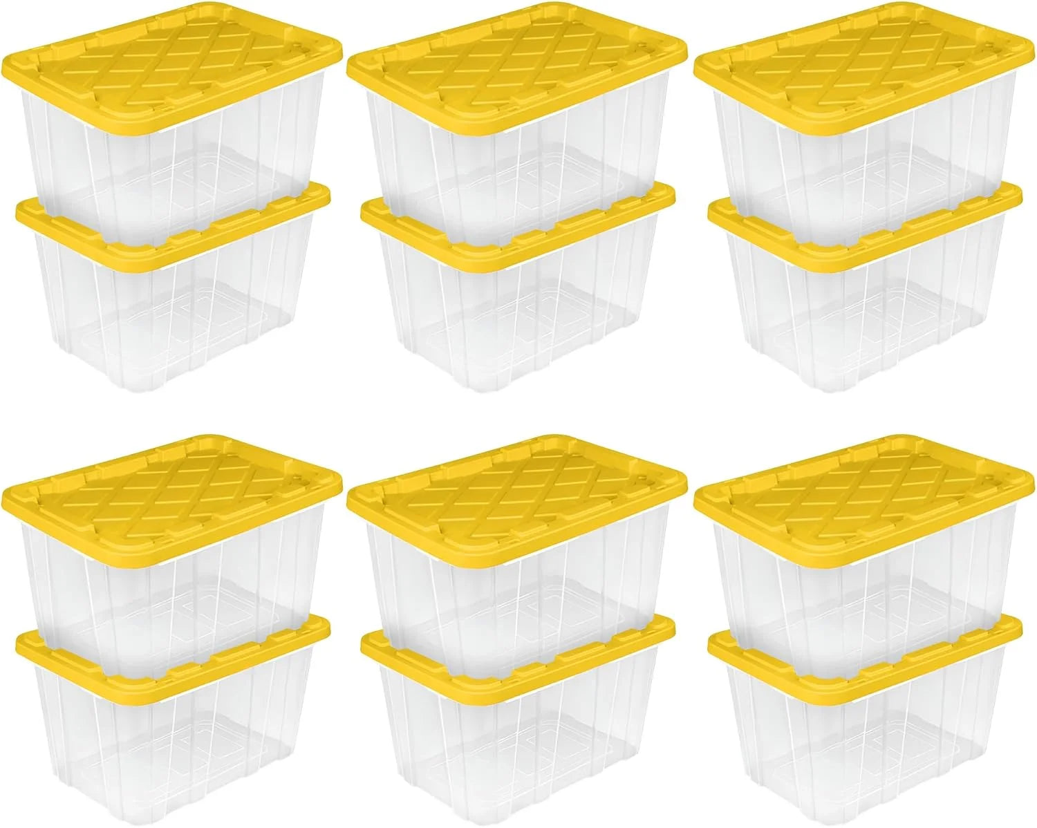 Sterilite 4-Pack 27 Gallon Industrial Storage Tote, Heavy-Duty Plastic Bins bifanuoyard - Image 7