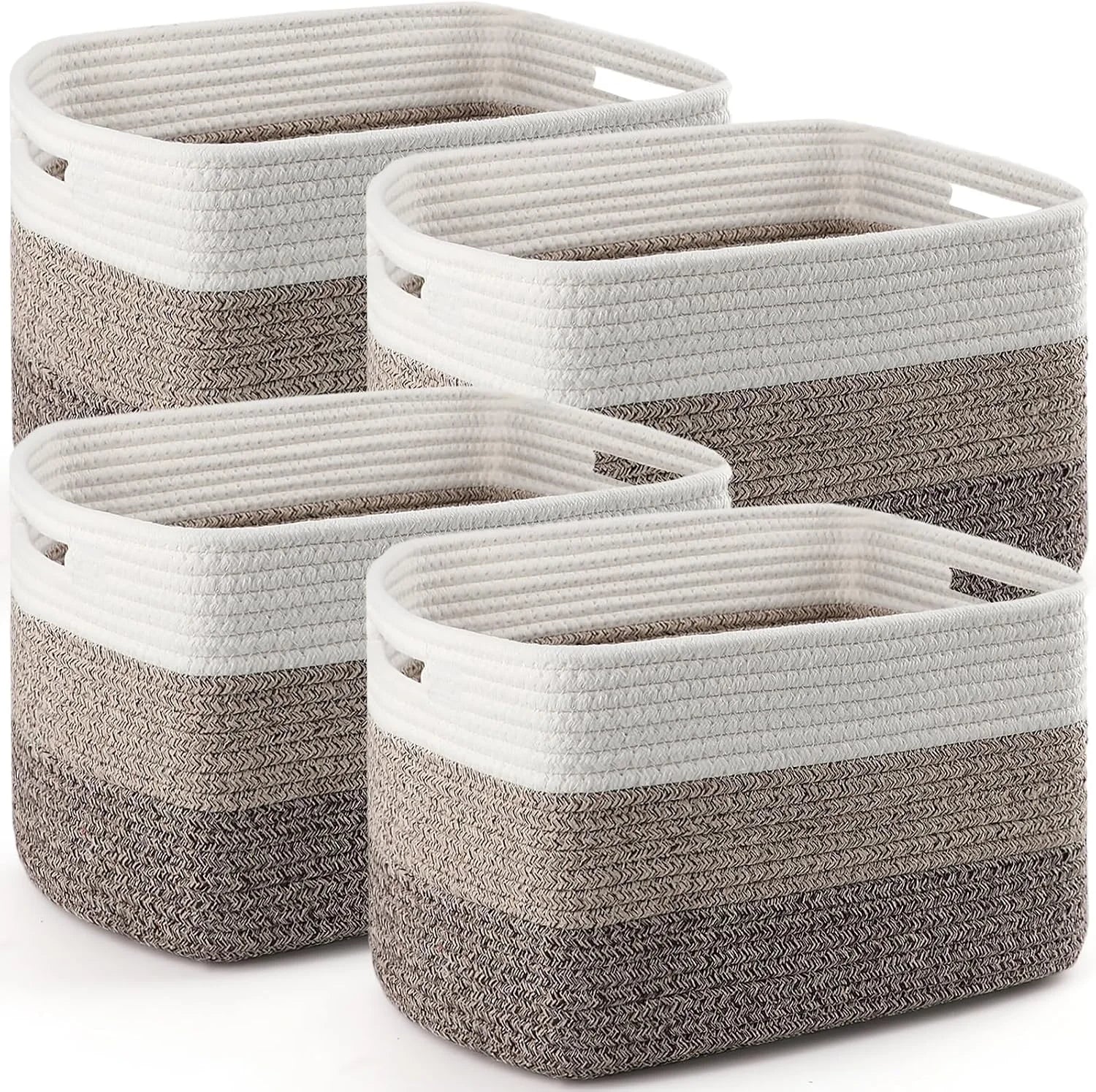 New Arrivals Storage Organizing Baskets, 11”Lx9”Wx8”H Woven Baskets for Storage Toys, Towels, Books - Image 5
