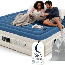 Alternative view of New Arrivals Queen Air Mattress with Built-in Pump, 18" Raised Blow Up Mattress, Flocked Top Inflatable Mattress for Home