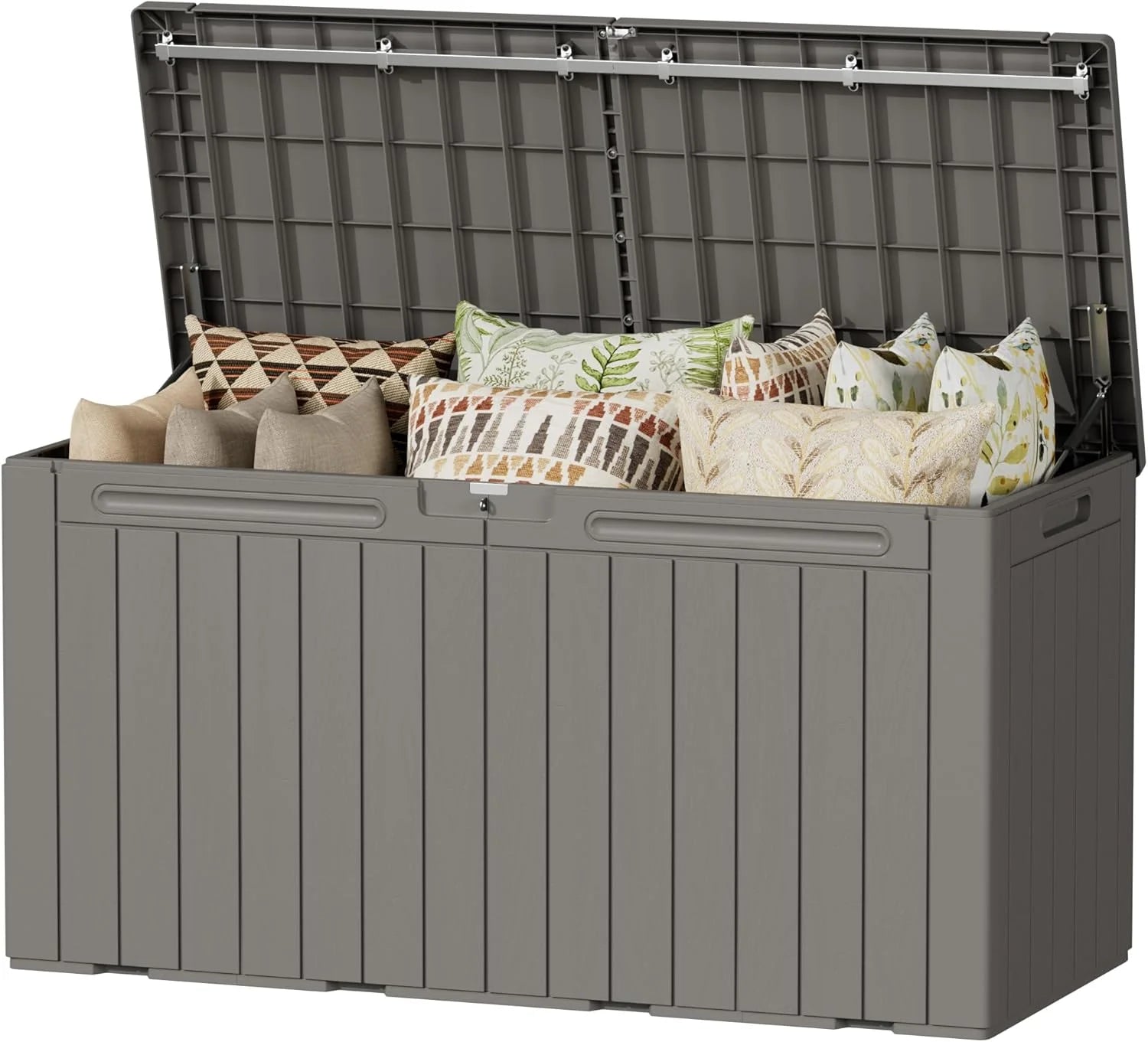 Devoko 100 Gallon Waterproof Resin Deck Box, Large Outdoor Storage Box bifanuoyard - Image 16
