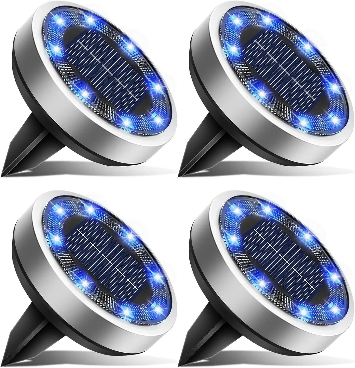New Arrivals 16 Pack Solar Lights Outdoor Waterproof, 8 LED Solar Ground Lights – For Home Projects - Image 17