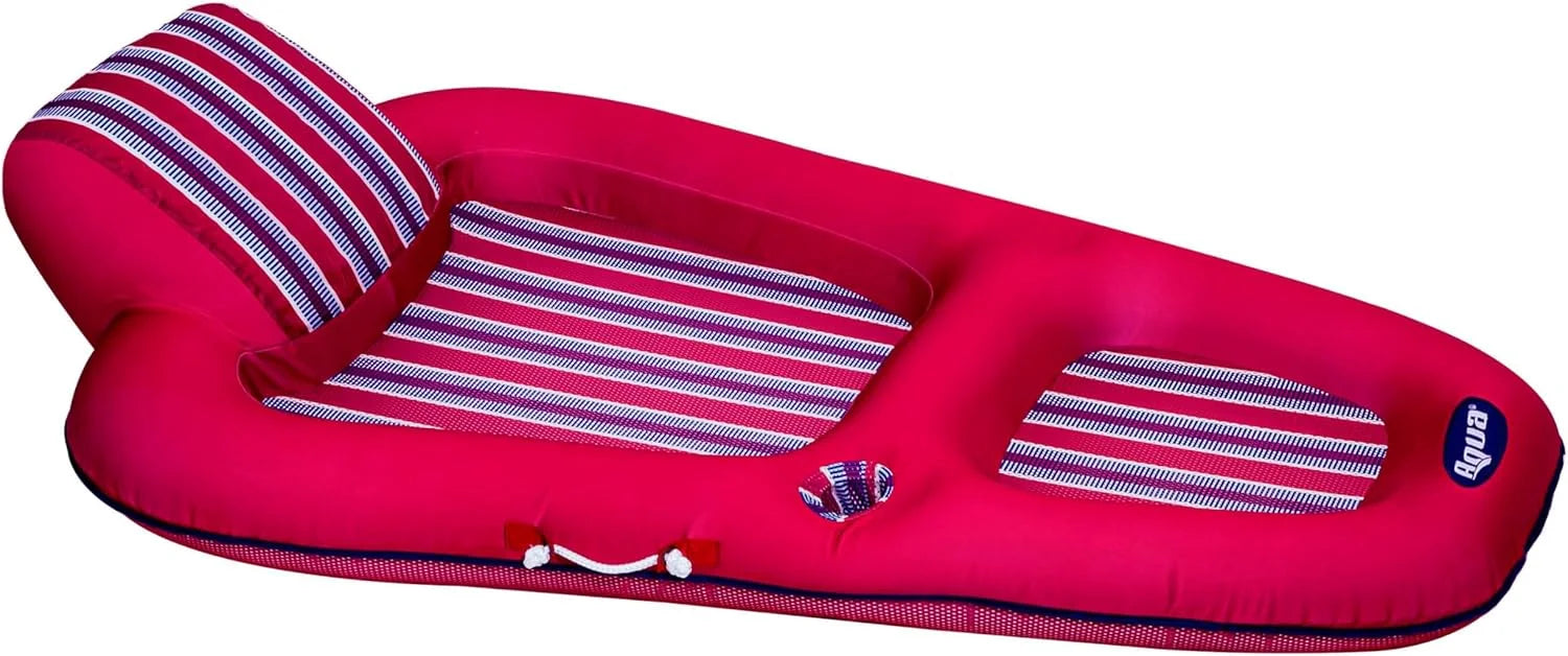 Aqua Luxury Water Pool Lounge, Extra Large, Inflatable Pool Floats for Adults with Headrest bifanuoyard - Image 3