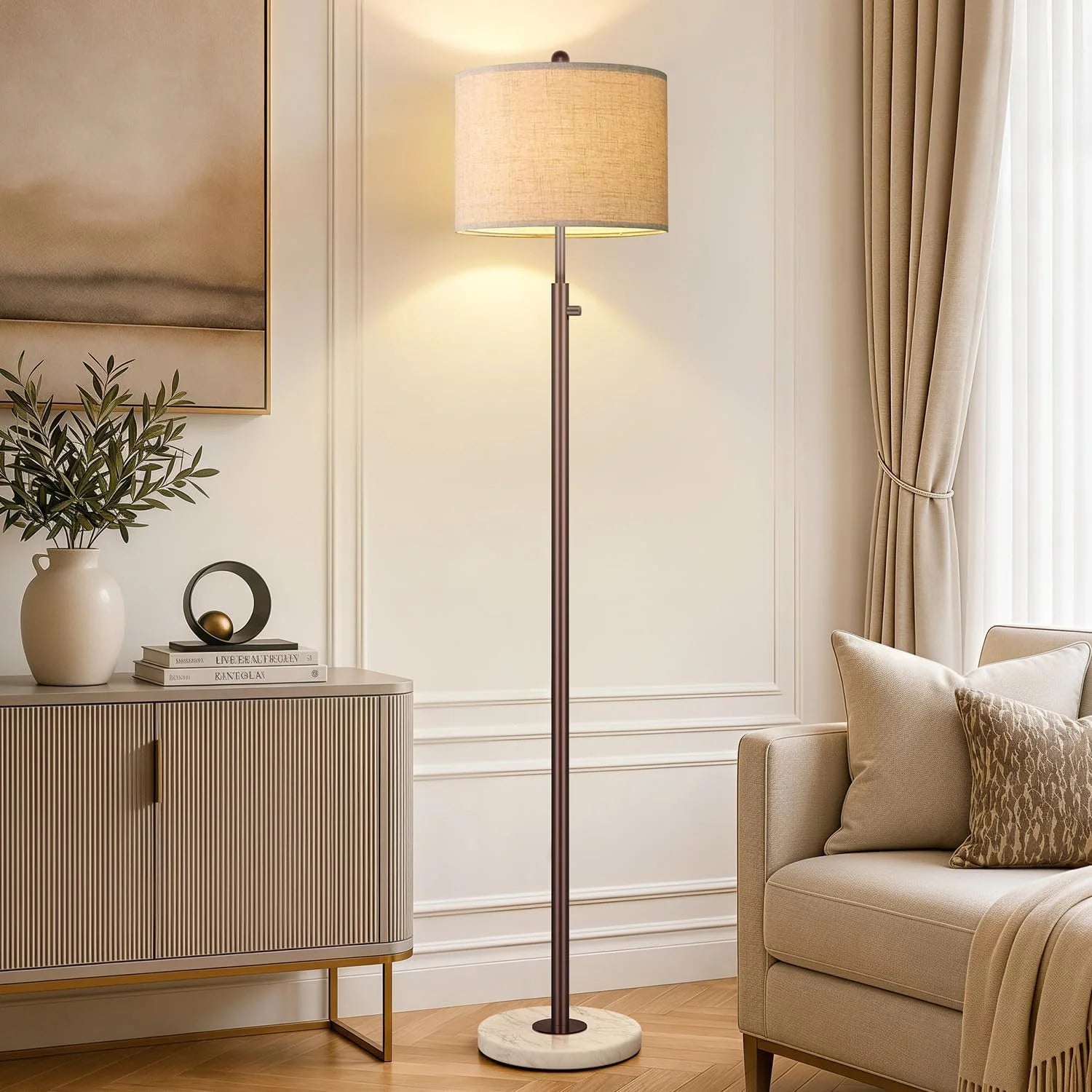 Nintiue Dimmable Gold Floor Lamp bifanuoyard - Image 6