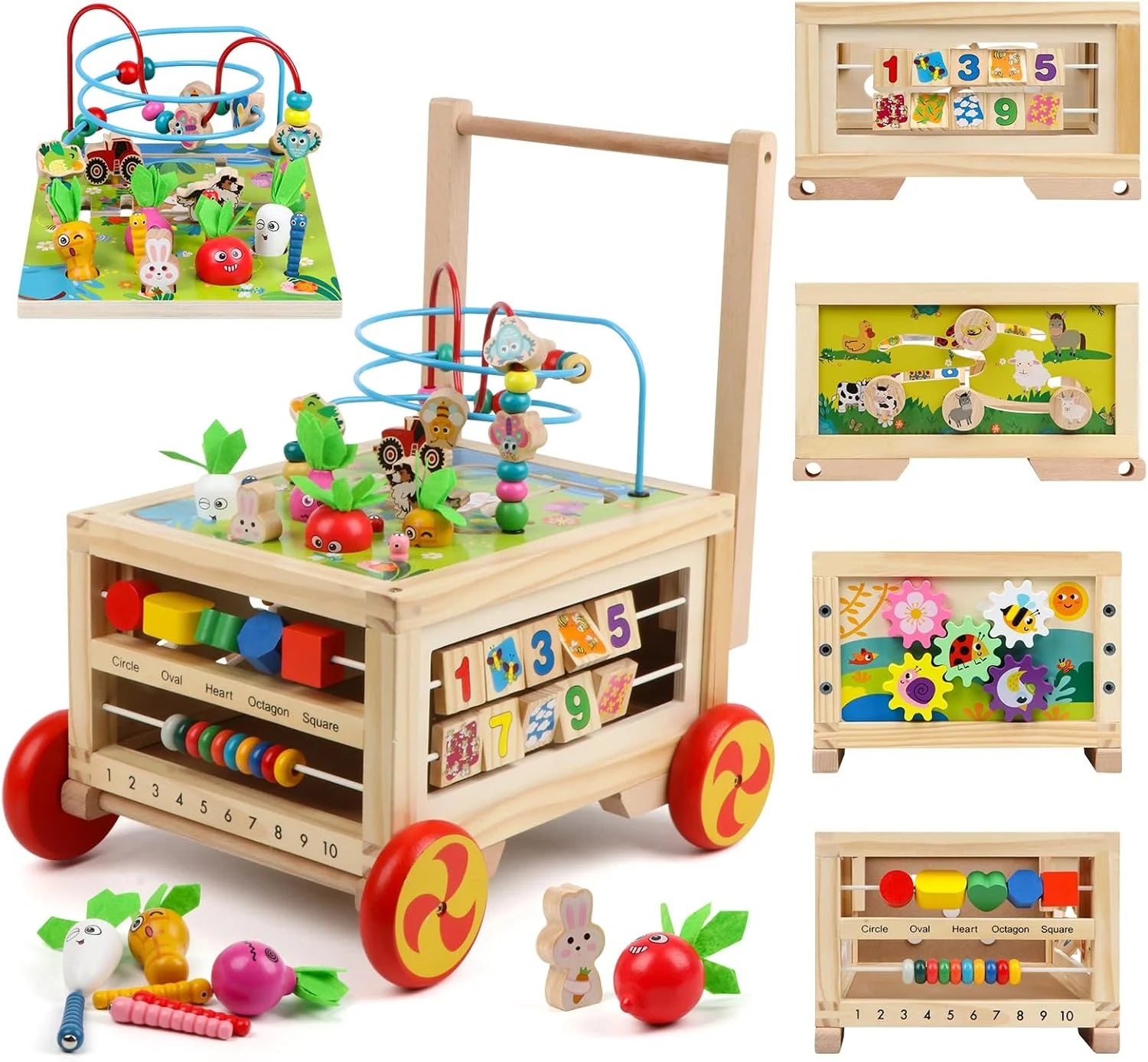 New Arrivals Activity Cube 7-in-1 Montessori Toy Multipurpose Educational Learning Toy for 1+ Year Old Baby Toddler Kid Boy – For Home Projects
