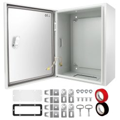 New Arrivals Outdoor Electrical Box 20 x 16 x 8" Nema 4X Enclosure Weatherproof Electrical Junction Box Waterproof Electrical Enclosure Lockable