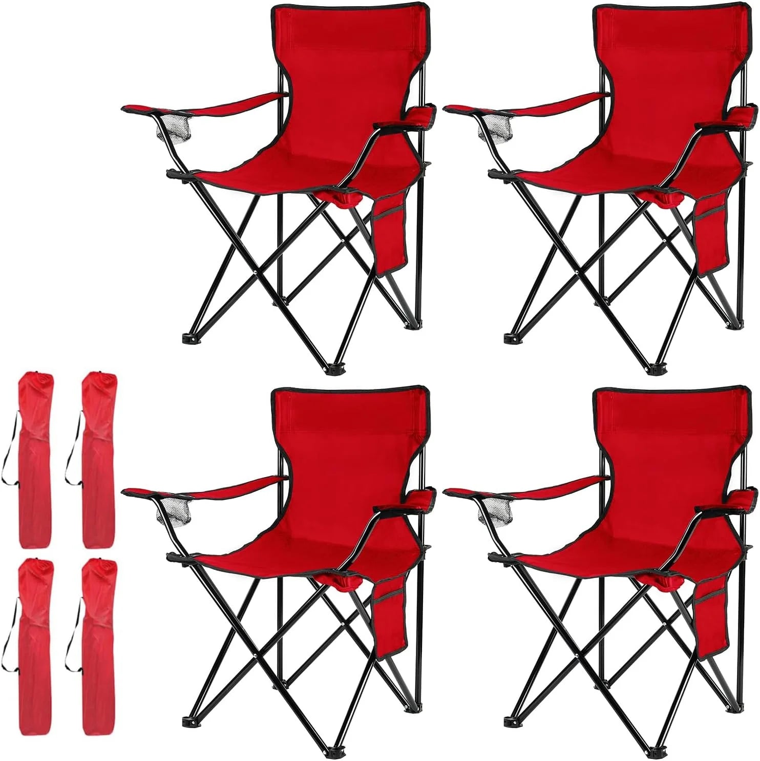 Damei century 4Pack Folding Camping Chairs, Portable for Beach, Lawn, Yard bifanuoyard