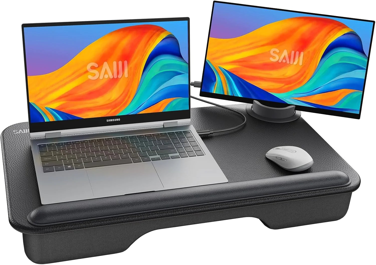 Laptop Lap Desk, Portable Laptop Desk for Bed, Fits Up to 17 Laptops & MacBook - Image 2