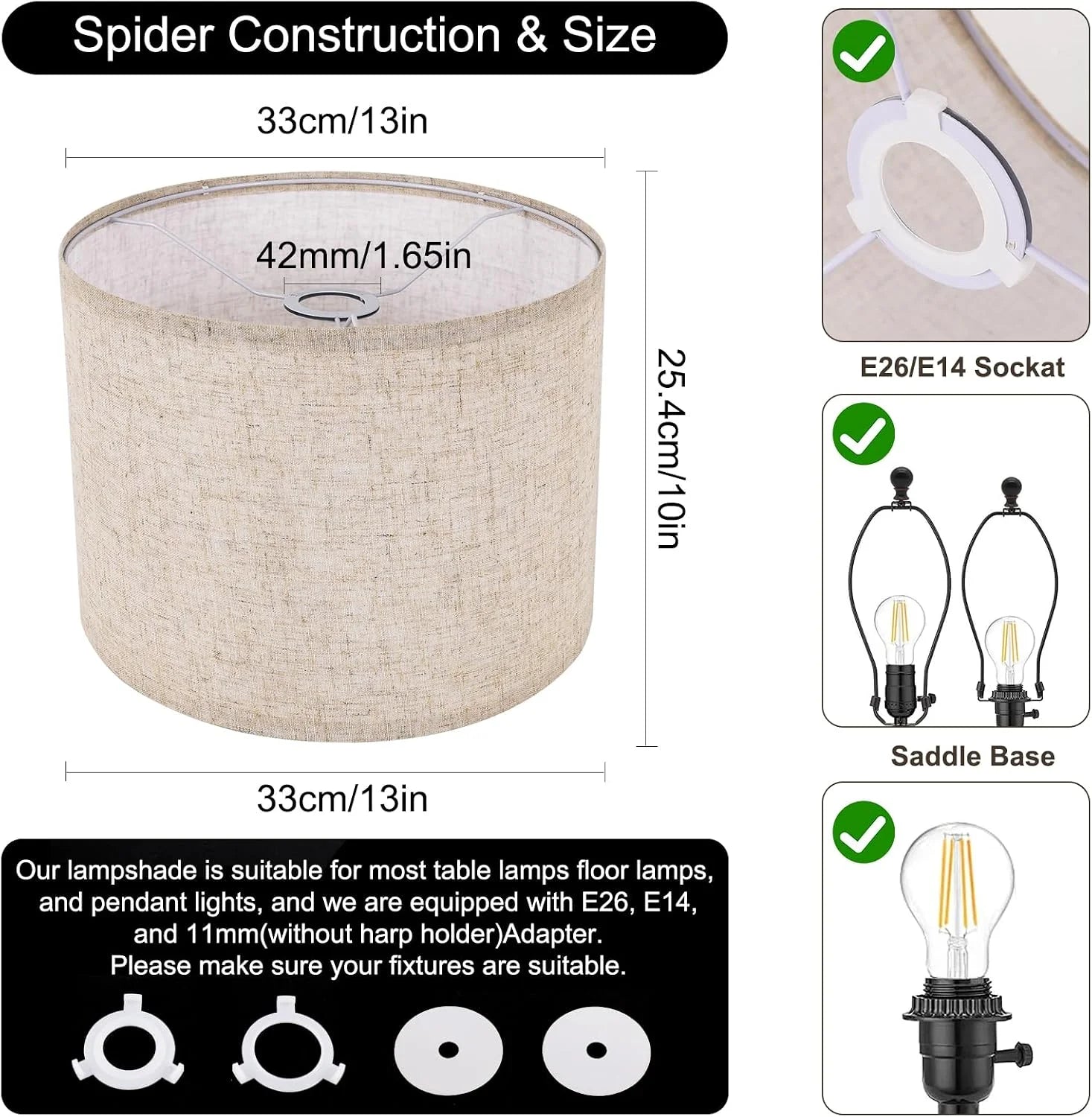 New Arrivals Lamp Shades Set of 2 - Image 4