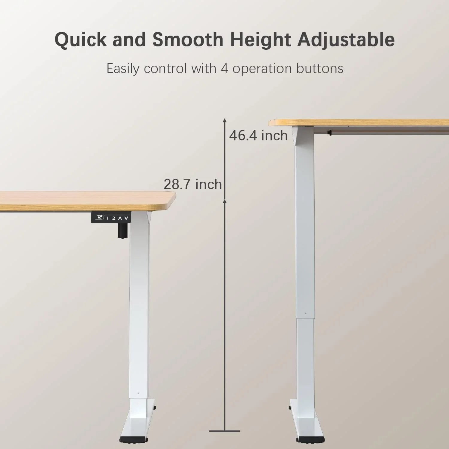 New Arrivals 55 x 24 Inches Electric Height Adjustable Standing Desk Large Sit Stand Up Desk Home Office Computer Desk Memory - Image 56