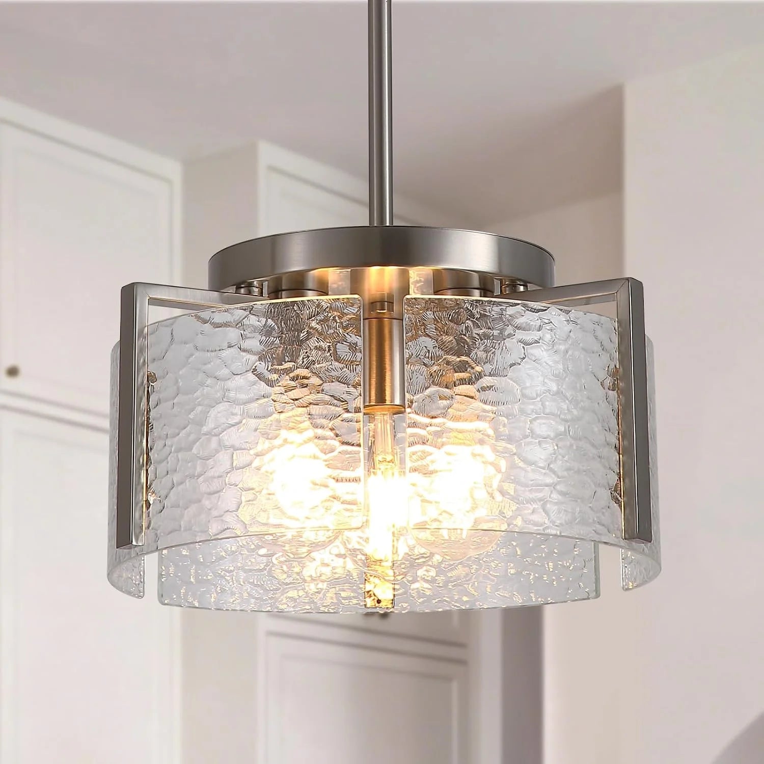 New Arrivals Chandeliers for Dining Room Light Fixture, Adjustable Glass Modern Farmhouse Chandelier for Entryway - Image 13