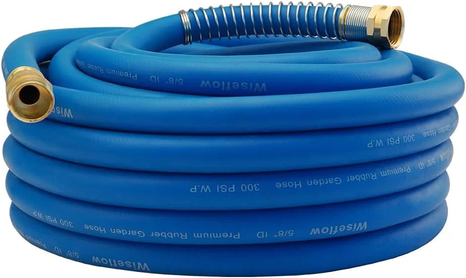 New Arrivals Garden Hose 50FT x 3/4, Heavy Duty Rubber Hose, 1200PSI Burst, 300PSI Working for Yard - Image 2