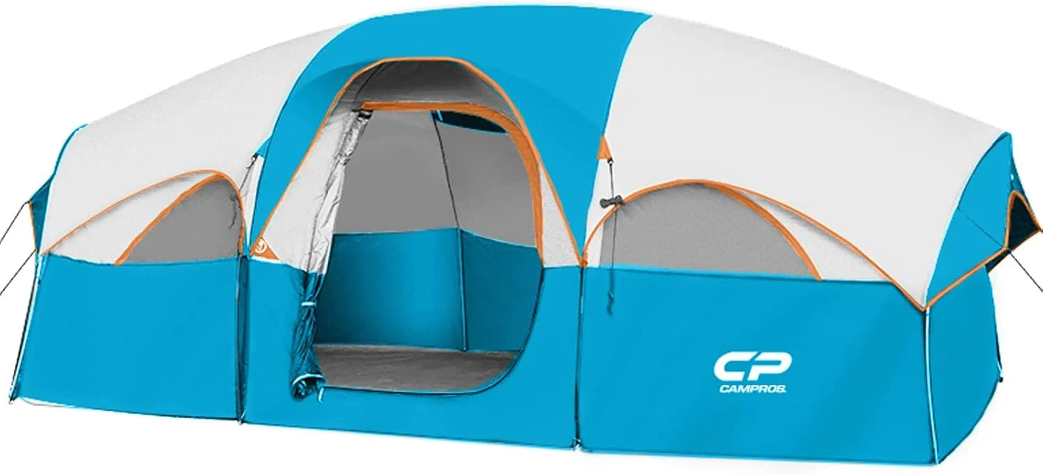 CAMPROS CP Tent 8 Person Camping Tents, Weather Resistant Family Tent, 5 Large Mesh Windows bifanuoyard - Image 6