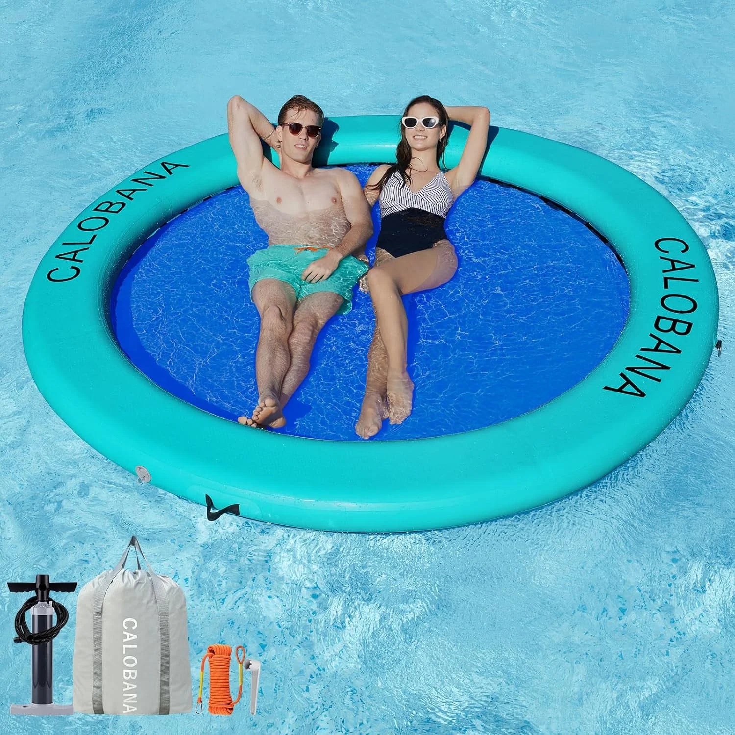 Inflatable Water Hammock for Adults Lake Party Multi Person bifanuoyard - Image 9