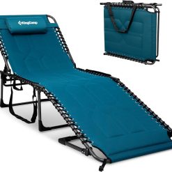 Alternative view of New Arrivals Oversized Tanning Chair, Extra-Wide Padded Folding Chase Lounge Chairs Portable Adjustable 5-Position 440lbs