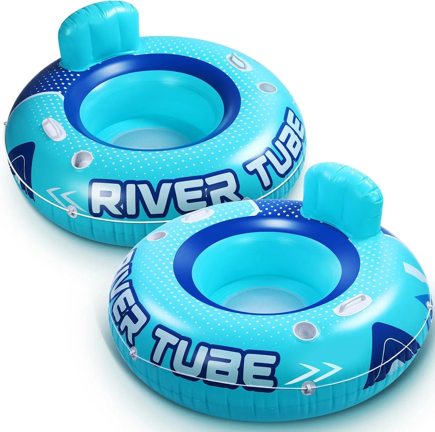 Glimin 2 Pcs Green Blue 53 Heavy Duty River Tube Float Inflatable Pool Floating Tube for Adult Large River Raft Water bifanuoyard - Image 3