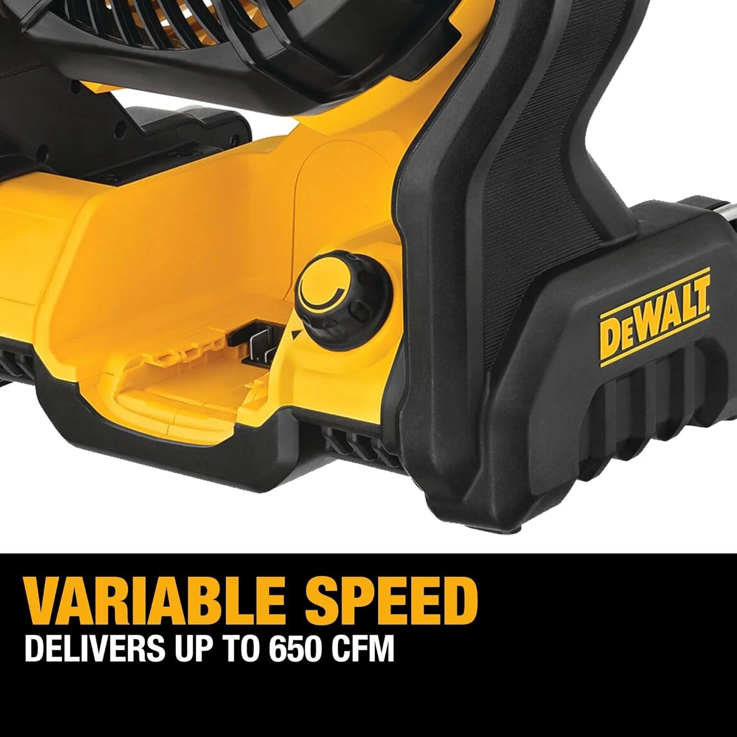 20V MAX Portable Fan, Battery Powered Rechargeable Cordless Shop Fan, Up to 4.5 Hrs Runtime, 650 CFM - Image 5