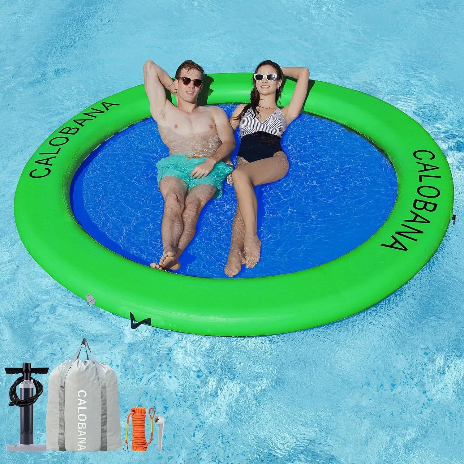 Inflatable Water Hammock for Adults Lake Party Multi Person bifanuoyard - Image 13
