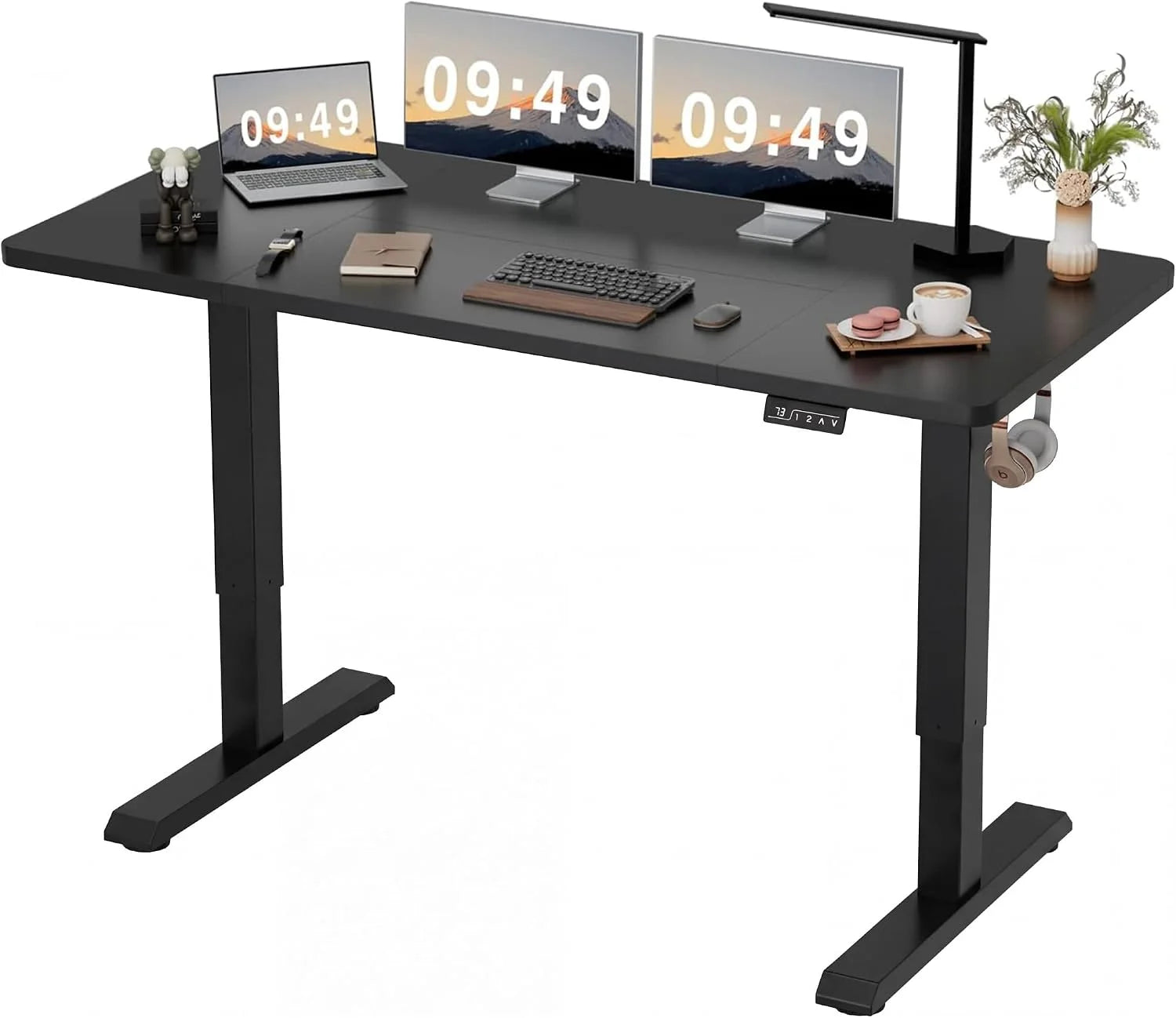 New Arrivals 55 x 24 Inches Electric Height Adjustable Standing Desk Large Sit Stand Up Desk Home Office Computer Desk Memory - Image 19