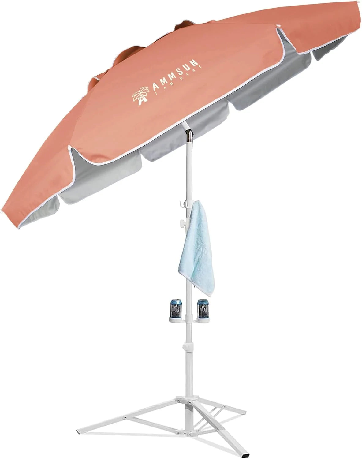 New Arrivals Shade Umbrella, Premium Portable Umbrella with Stand, 6.5ft Lightweight Free Standing Canopy for Sporting Games - Image 5