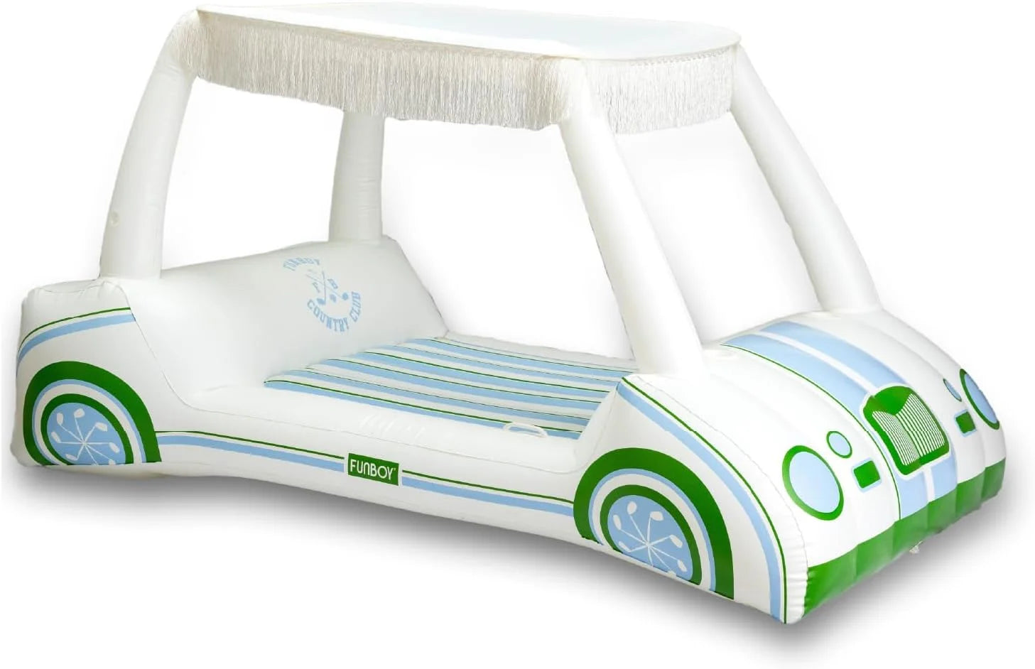 New Arrivals Giant Inflatable Luxury Golf Cart Pool Float, Two Cup Holders