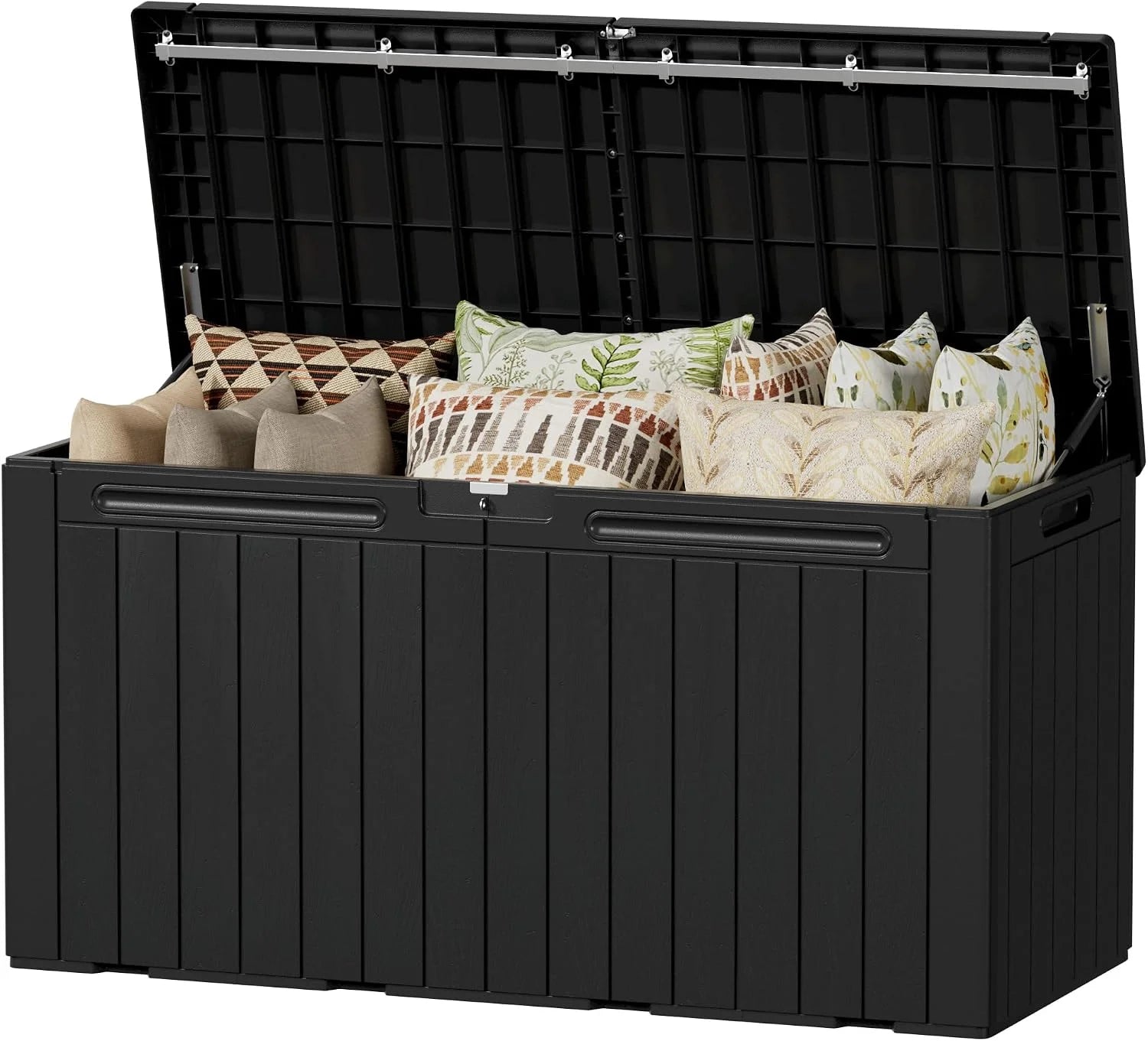 Devoko 100 Gallon Waterproof Resin Deck Box, Large Outdoor Storage Box bifanuoyard - Image 6
