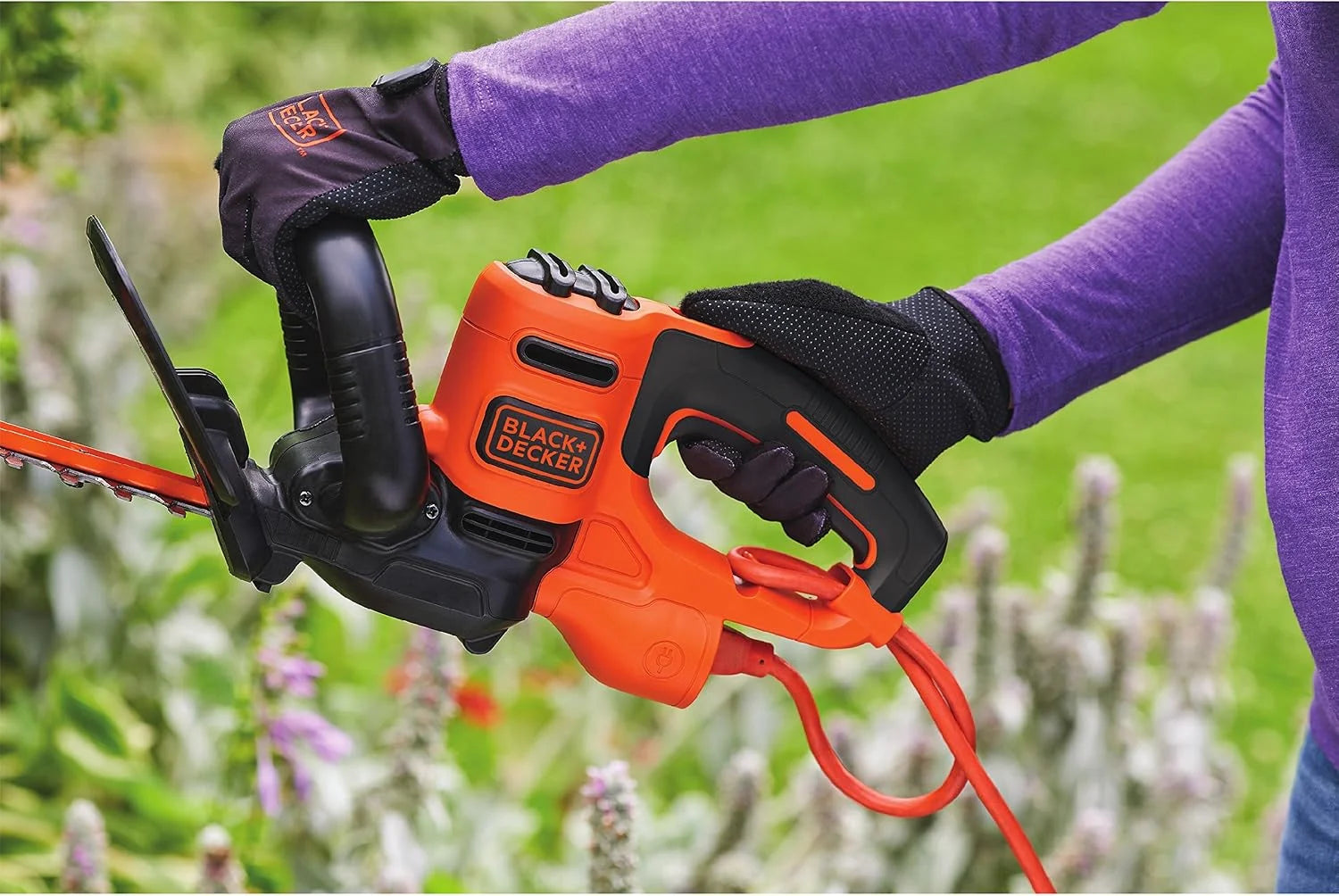 New Arrivals 22 Electric Hedge Trimmer, Lightweight 4.0 Amp Corded Dual Action Shrub Trimmer, High Output Low Vibration - Image 7