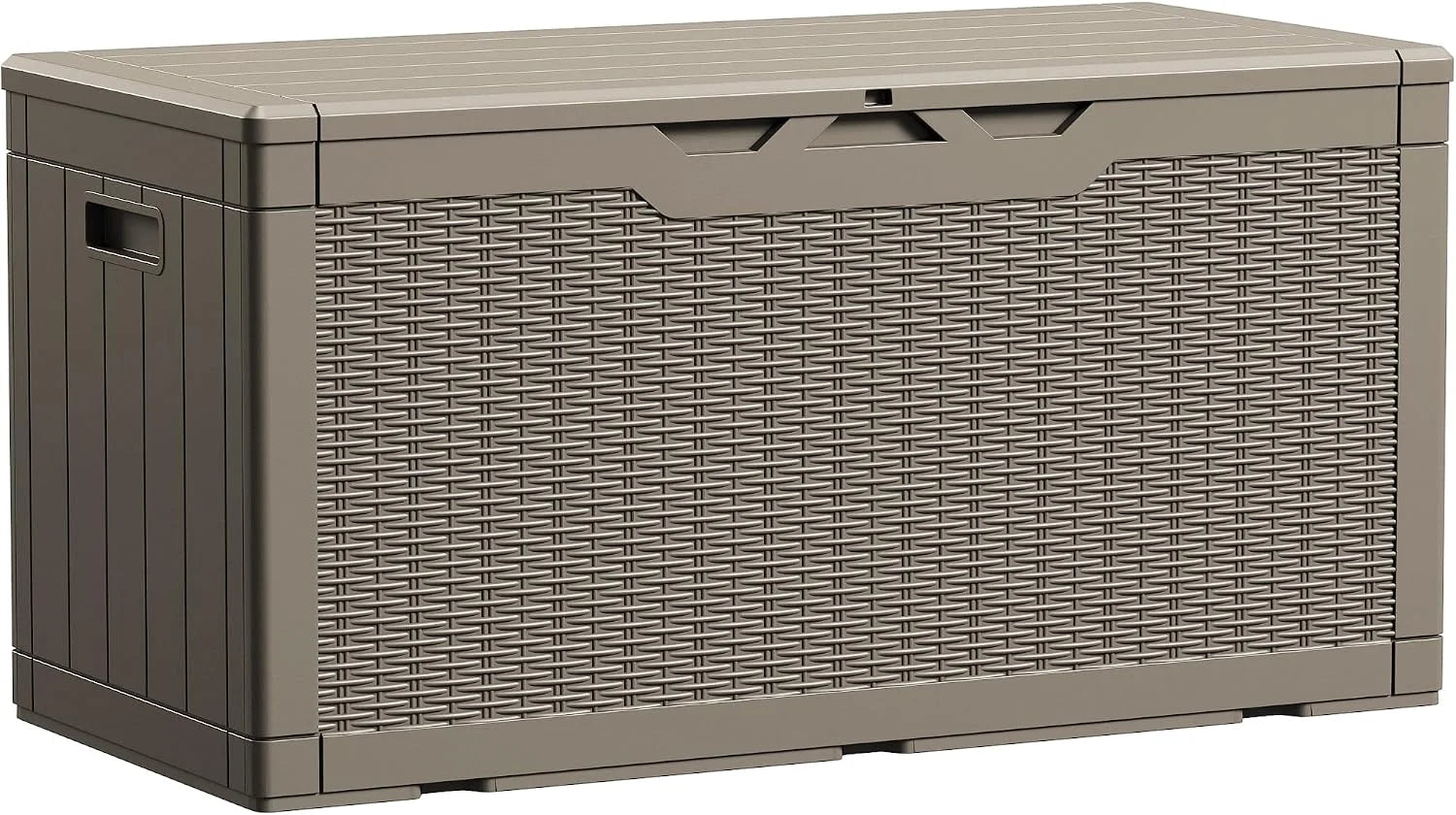 Devoko 100 Gallon Waterproof Resin Deck Box, Large Outdoor Storage Box bifanuoyard - Image 3