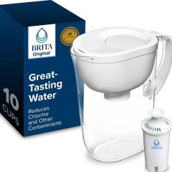New Arrivals Large 10 Cup Water Filter Pitcher, Includes 1 Filter, Bright White " For Home Projects