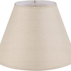 Aspen Creative 38001A Collapsible Traditional Handsewn Bell Shape Spider Construction Lamp Shade in Wheat bifanuoyard