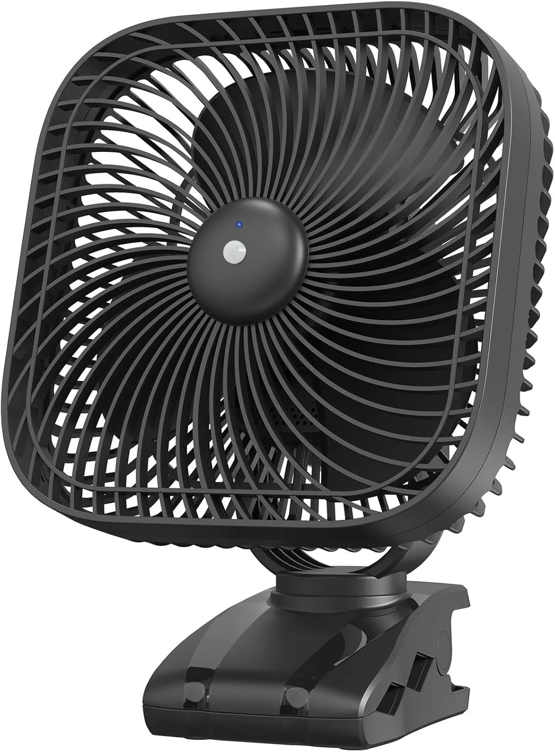 New Arrivals 20000mAh Rechargeable Portable Clip-on Fan, Battery Operated, Last 78 Hrs, 4 Speeds with Light & Hook