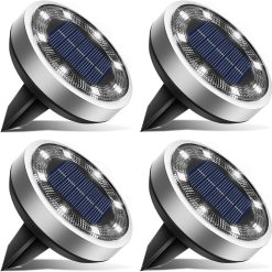 Alternative view of New Arrivals 16 Pack Solar Lights Outdoor Waterproof, 8 LED Solar Ground Lights – For Home Projects