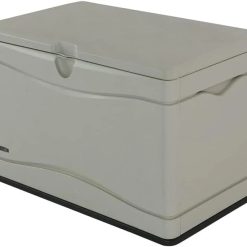Alternative view of New Arrivals LIFETIME 60186 Heavy-Duty Outdoor Storage Deck Box, 116 Gallon, Desert Sand/Brown