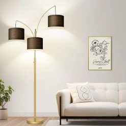 Alternative view of Nintiue 80-in 3-Light Dimmable Arc Floor Lamp, 3000LM bifanuoyard